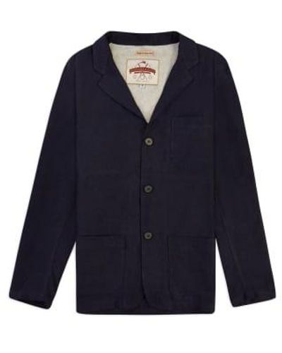 Burrows and Hare Linen Blazer S - Blue