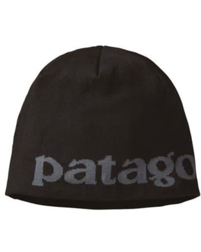 Patagonia Cappello Beanie Hat Logo Belwe - Nero