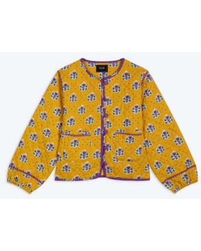 Lowie Les Indiennes Sunflower Quilted Jacket S - Yellow