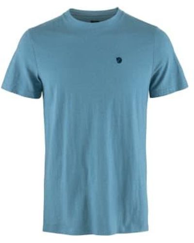Fjallraven Hanf kurzärmeliges t-shirt - Blau