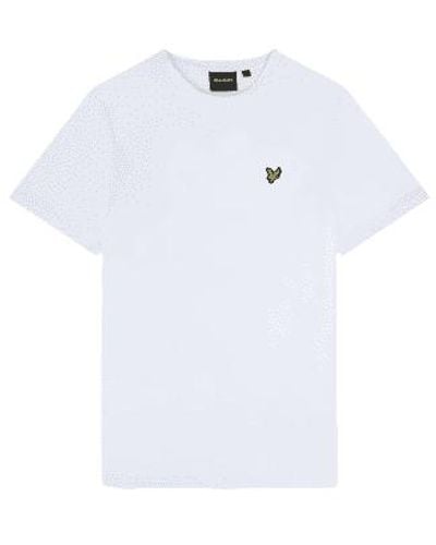 Lyle & Scott Thistle Club Print T-shirt S - White