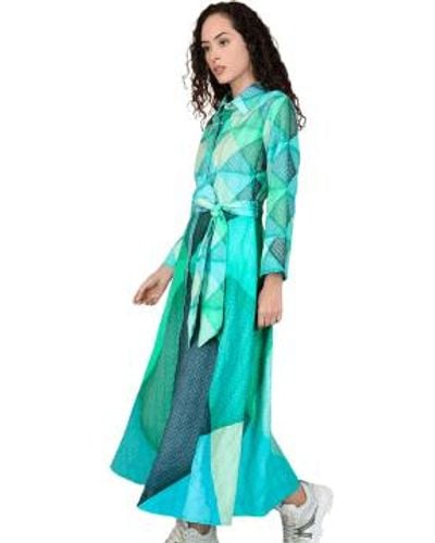 Conditions Apply Greens Shopiya Dress Size Small - Blue