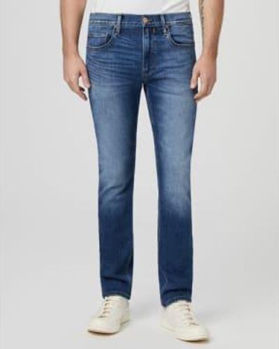 PAIGE Federal Fit Woodcrest Medium Wash Jeans M655f72-b015 38w - Blue
