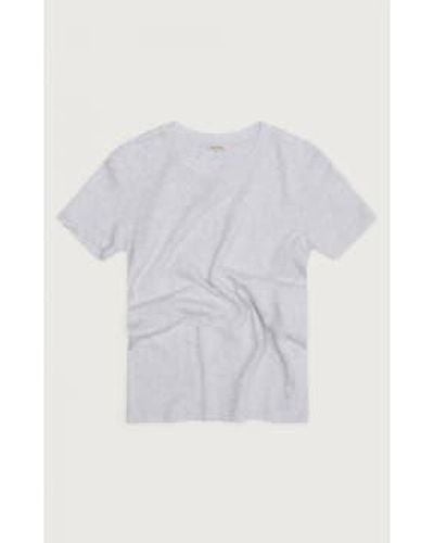 American Vintage Sonoma Fitted T Shirt Arctic - Bianco