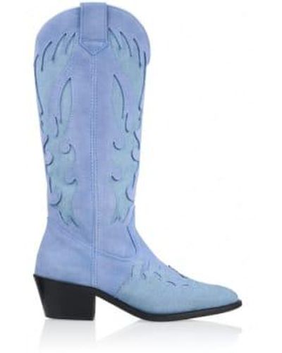 Dwrs Label | regina western boot - Azul