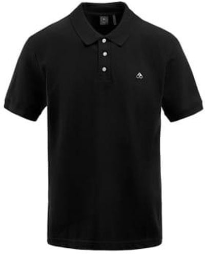 Moose Knuckles Logo Polo Shirt 1 - Nero