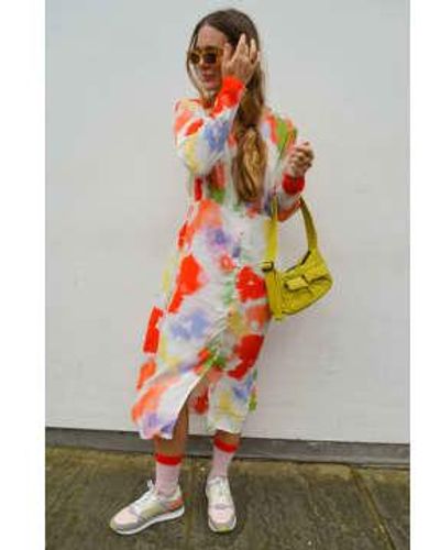 Ichi Lovi Multi Cloud Dress - Multicolour