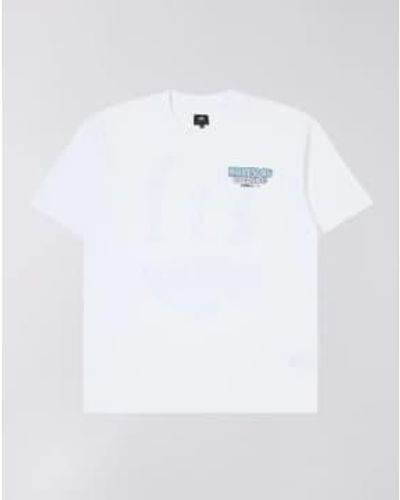 Edwin Règles t-shirt t-shirt en jersey simple vêtements blancs lavés