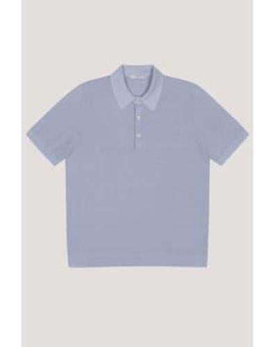 Circolo 1901 Fancy Knit Polo Shirt In Frescia 786 Blue Cn4407