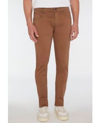 7 For All Mankind Walnut Luxe Performance Plus Slimmy Tapered - Brown
