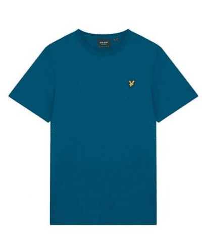 Lyle & Scott Lyle & scott t-shirt ras du cou après marine - Bleu