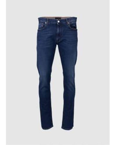 Belstaff Mens Longton Slim Jeans In Dark - Blu