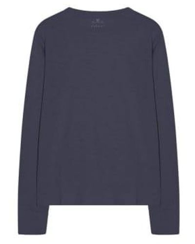 Cashmere Fashion Velvet Cotton Shirt Hester Long Sleeve Xl / Blau - Blue