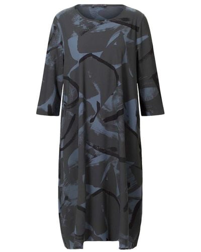 Oska Urban Grey Kleid Veelde Dress - Black