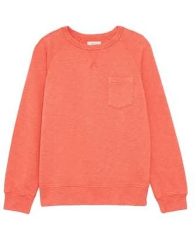 Hartford Sweat-shirt poche léger - Orange