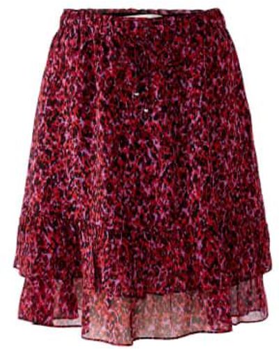Ouí Patterned Skirt Uk 8 - Red