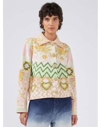 Hayley Menzies Sous la veste Jacquard Cotton Sun Cotton - Multicolore