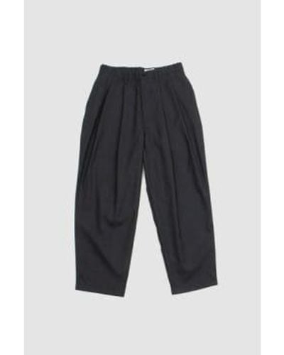 Still By Hand Summer Wide Pants Charcoal - Blu