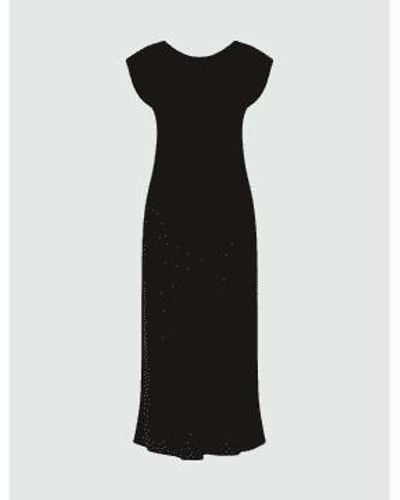 Marella Hidalgo Cap Sleeve Fitted Midi Dress Size 12 Col - Nero