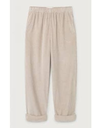 American Vintage Trousers Padstow In Mastic - Neutro