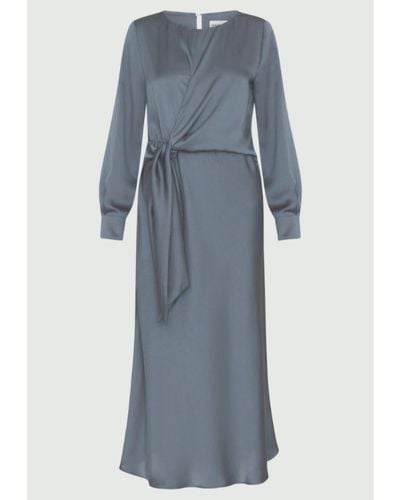 Marella Sion Long Dress Pewter - Blue