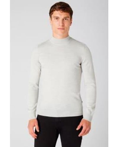 Remus Uomo Long Sleeve Turtle Neck Knitwear Double Extra Large - Gray