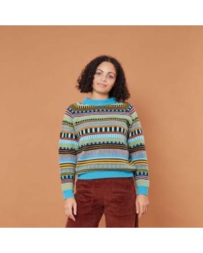 Donna Wilson Static Stripe Sweater - Blu