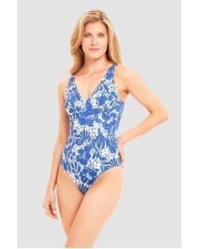 Féraud 3245041 And White Swimsuit - Blu