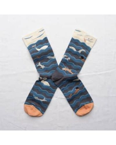 Bonne Maison Chaussettes tricotées noah es - Bleu