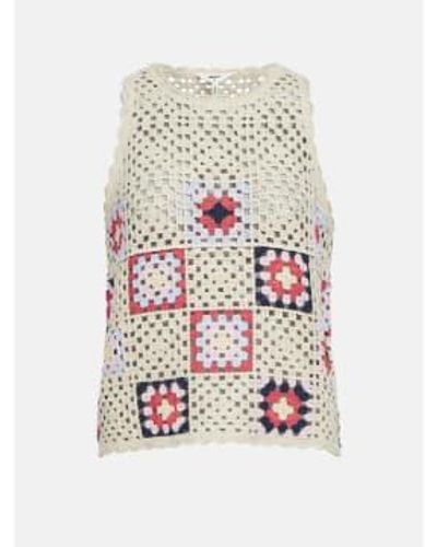 Object Fadia Crochet Top S - White