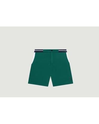 Ron Dorff Pantalones cortos equipados en algodón orgánico - Verde