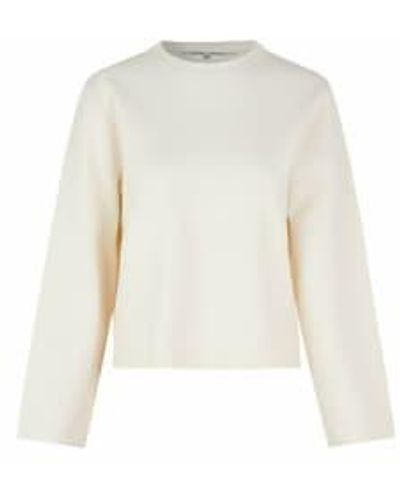 Second Female Sigge Wide Sleeve Sweater - White