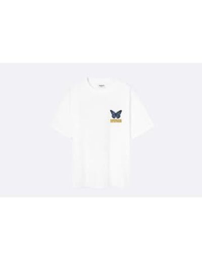 Nwhr Camiseta Butterfly 1 - Bianco