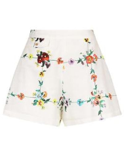 Sancia Nia Shorts floral - Blanc