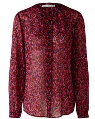 Ouí Printed Blouse Uk 16 - Red