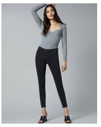 DL1961 Florencia Eclipse Skinny Jeans - Gris
