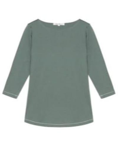 STEFAN BRANDT Camisa algodón elsa mangas 3/4 - Verde