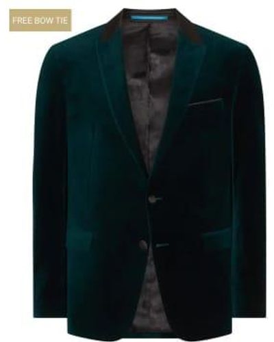 Remus Uomo Monti Velvet Suit Jacket - Verde