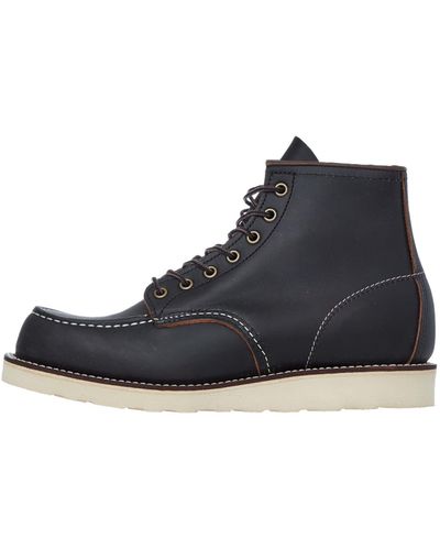 Red Wing Moc Toe Boots Black - Nero