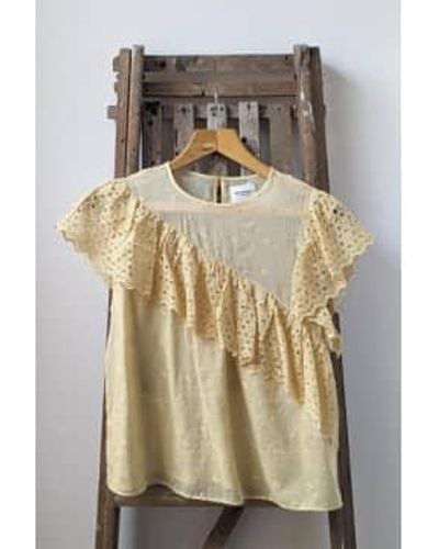 Isabel Marant Sorani Sunlight Ruffle Blouse - Metallizzato