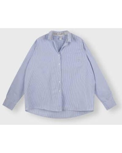 10Days Shirt Stripes Cotton - Blue