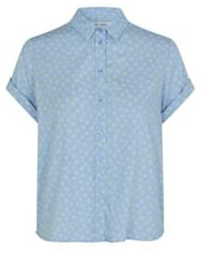 Samsøe & Samsøe Orchid Sorbet Short Sleeved Majan 9942 Shirt - Blu
