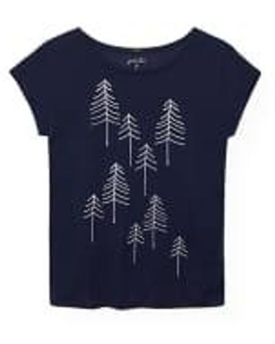 Paala 461403 camiseta árboles palo azul marino