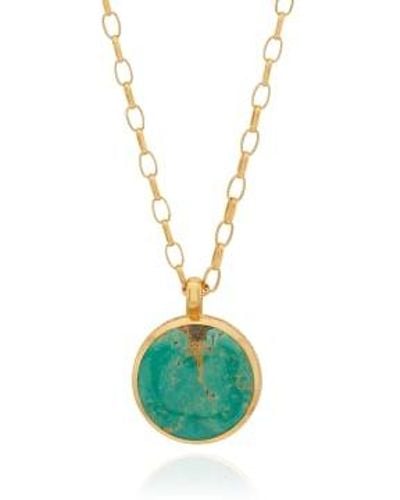 Anna Beck Turquoise Pendant Necklace Plated / - Metallic