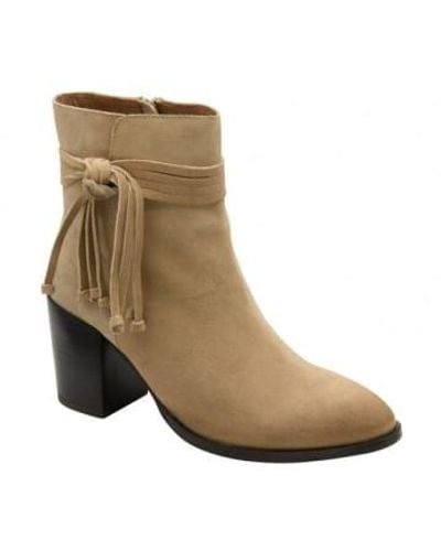 Ravel Suede Soran Heeled Ankle Boots - Marrone