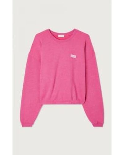 American Vintage Overdyed Doven Sweatshirt M - Pink
