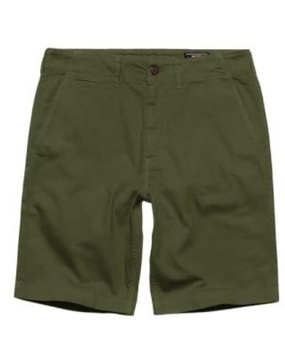 Superdry Oficial Vintage Chino Shorts - Verde