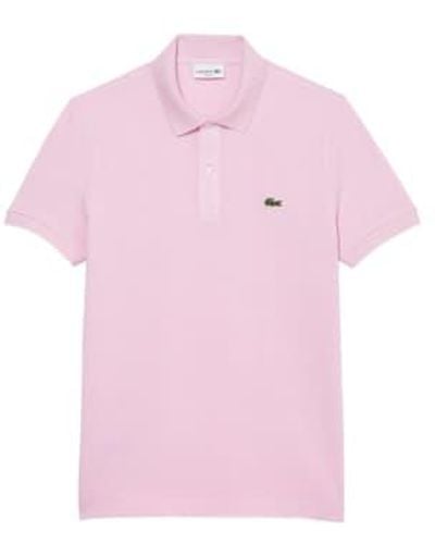 Lacoste Short Sleeved Slim Fit Polo Ph4012 Albizia Small - Pink