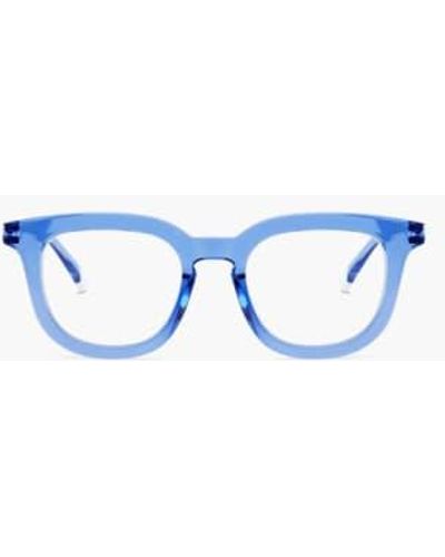 Barner Or Osterbro Sustainable Light Glasses Or Glossy Aqua - Blu