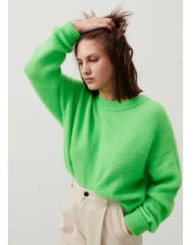 American Vintage Vitow Sweater Parakeet Xs/s - Green
